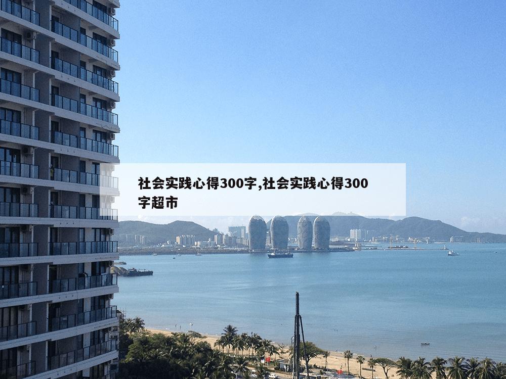 社会实践心得300字,社会实践心得300字超市