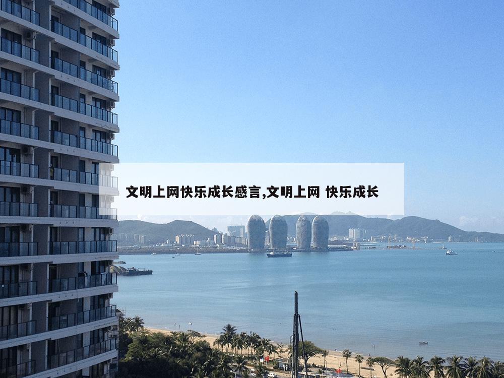 文明上网快乐成长感言,文明上网 快乐成长